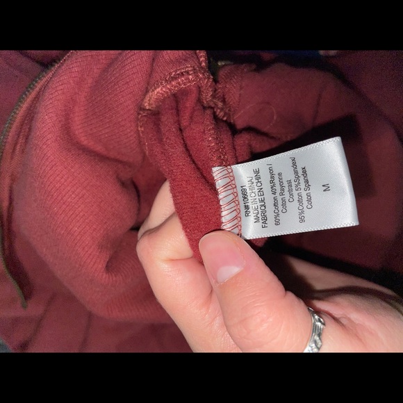 NWT Young Fabulous & Broke Turtle Neck Slit Zipper Sweater Dress Rust Red, M - Picture 12 of 12